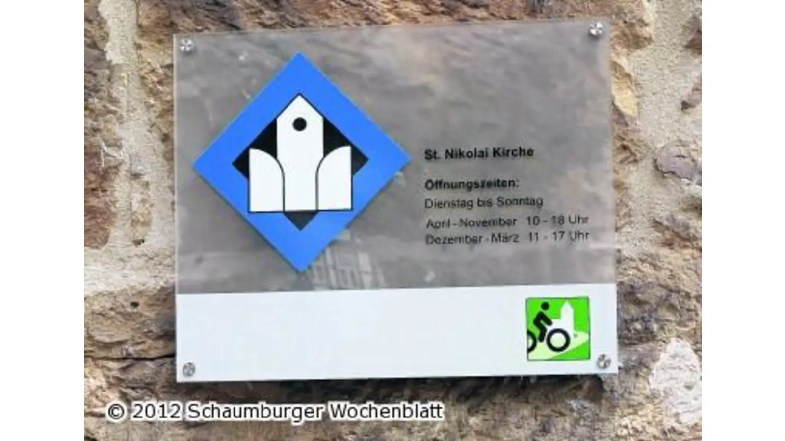 Sankt Nikolai ist jetzt auch Radfahrer-Kirche (Foto: km)
