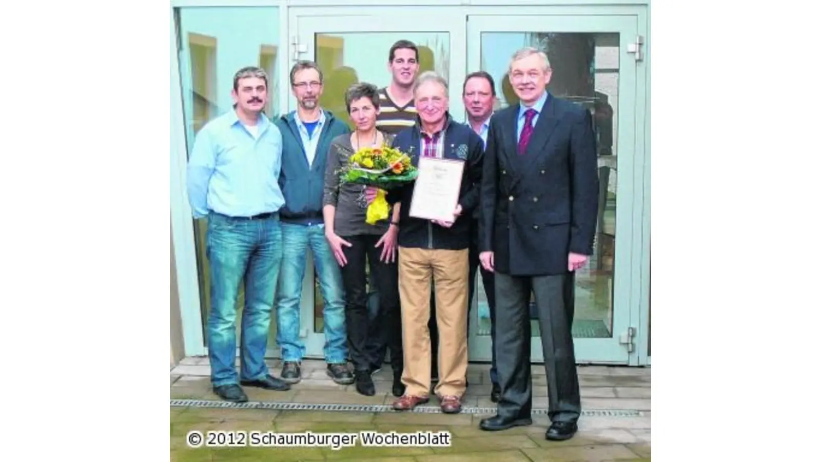 Goldene Ehrennadel für Dieter Hübel (Foto: red)