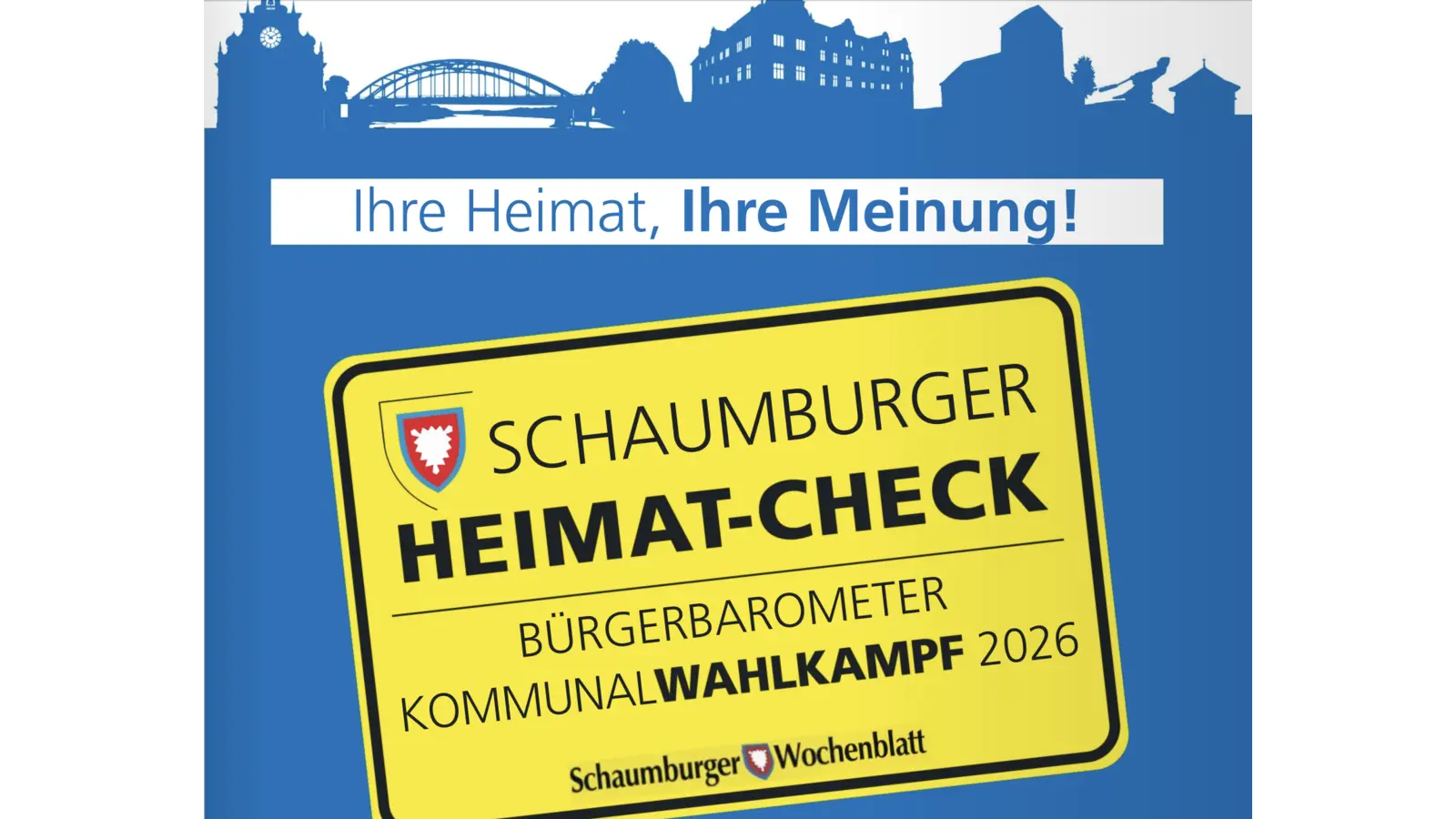 Geben Sie jetzt ihre Stimme für den Heimat-Check 2026 ab. (Foto: Schaumburger Wochenblatt)