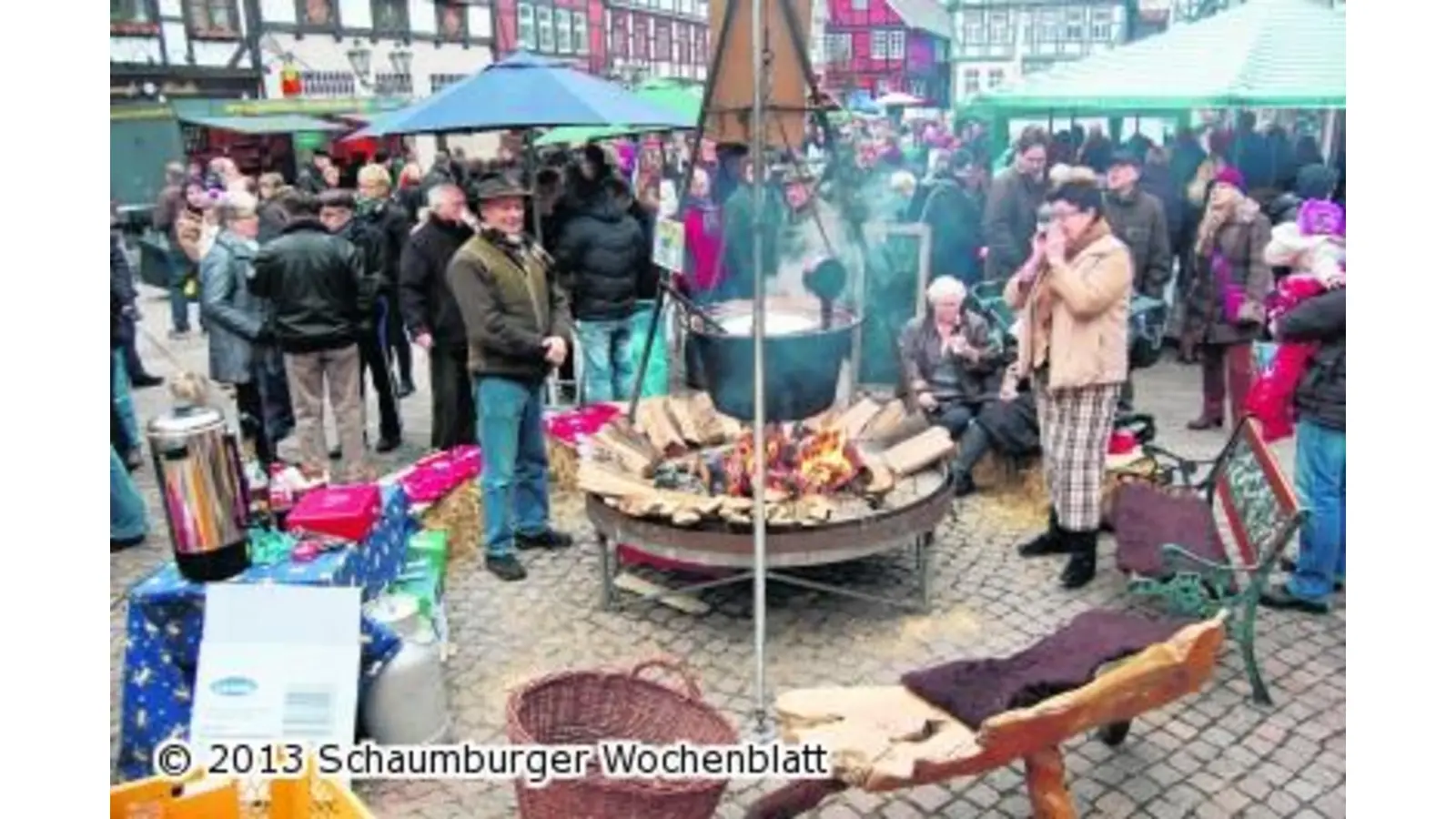 Brennholzbefeuerte Kupferkessel verfügen über Warmmachgarantie (Foto: ste)
