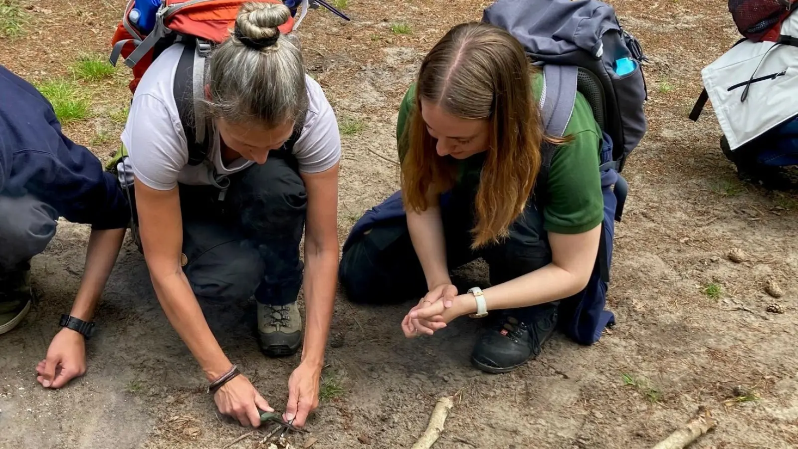 Tier- und Pflanzenwelt erkunden: Beim Naturtalent-Parcours können Besucher ihre Sinne auf die Probe stellen. (Foto: Svenja Becker)