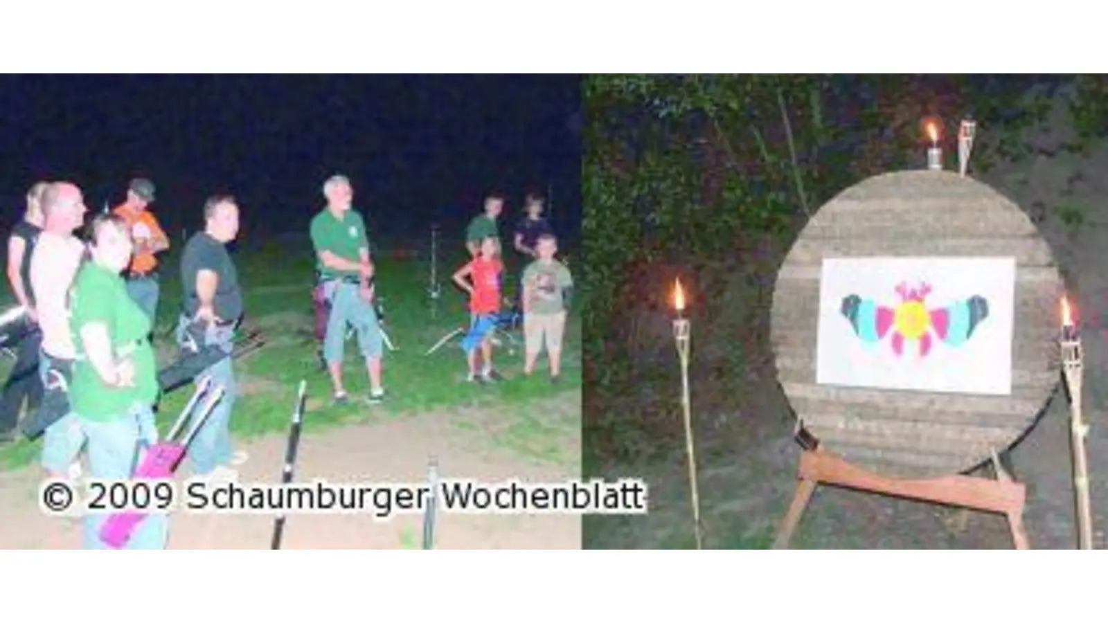 Mit dem Bogen auf die Fledermaus (Foto: km)