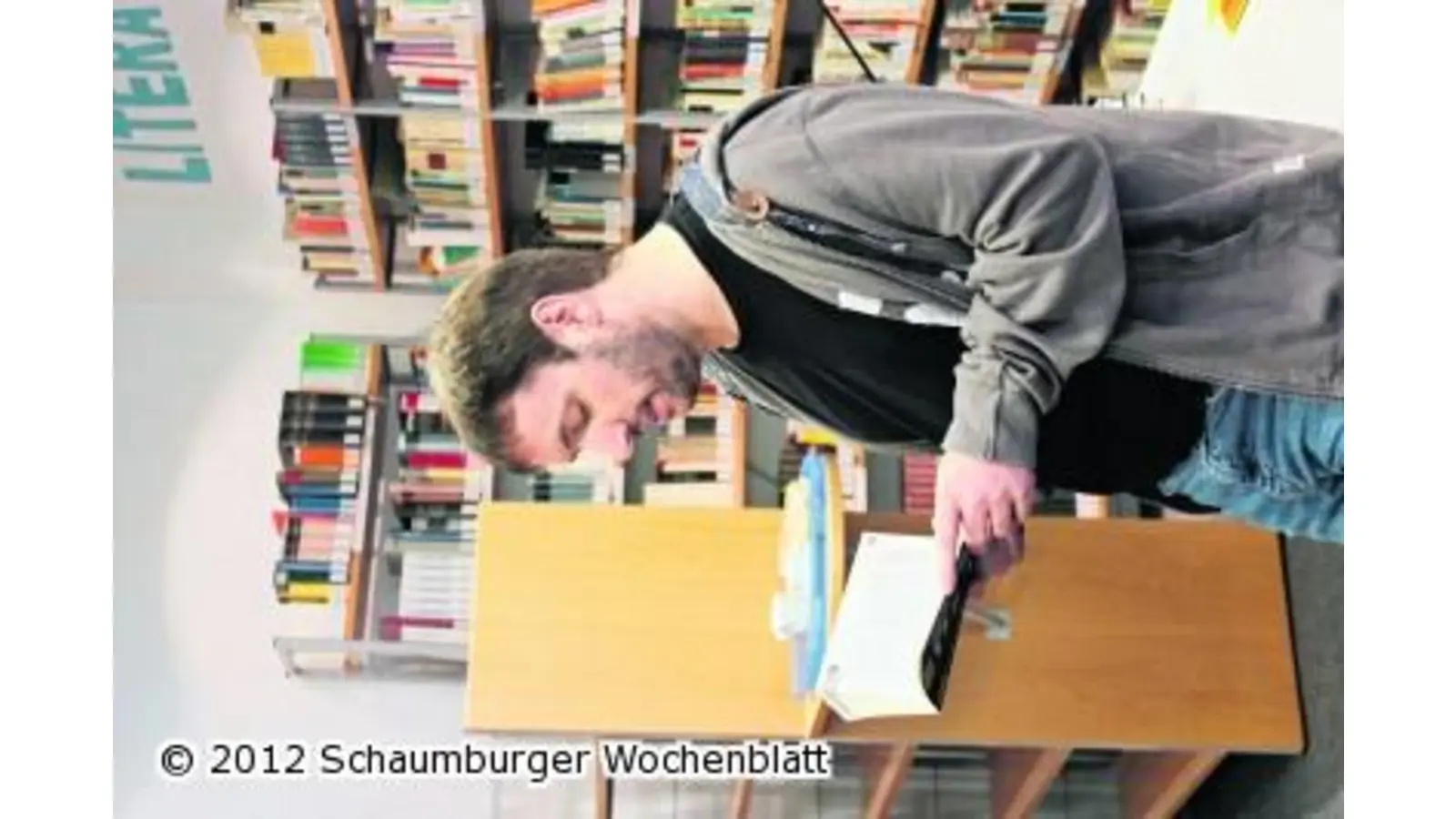 Jugendbuchautor Frank Stieper liest im Ratsgymnasium (Foto: ag)
