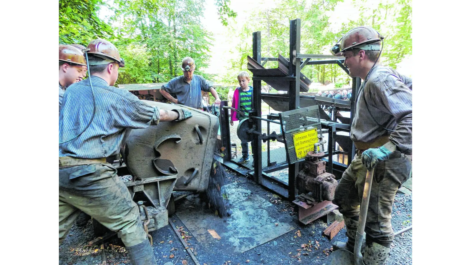 Zu Gesteinsberg und Grubenbaue (Foto: al)