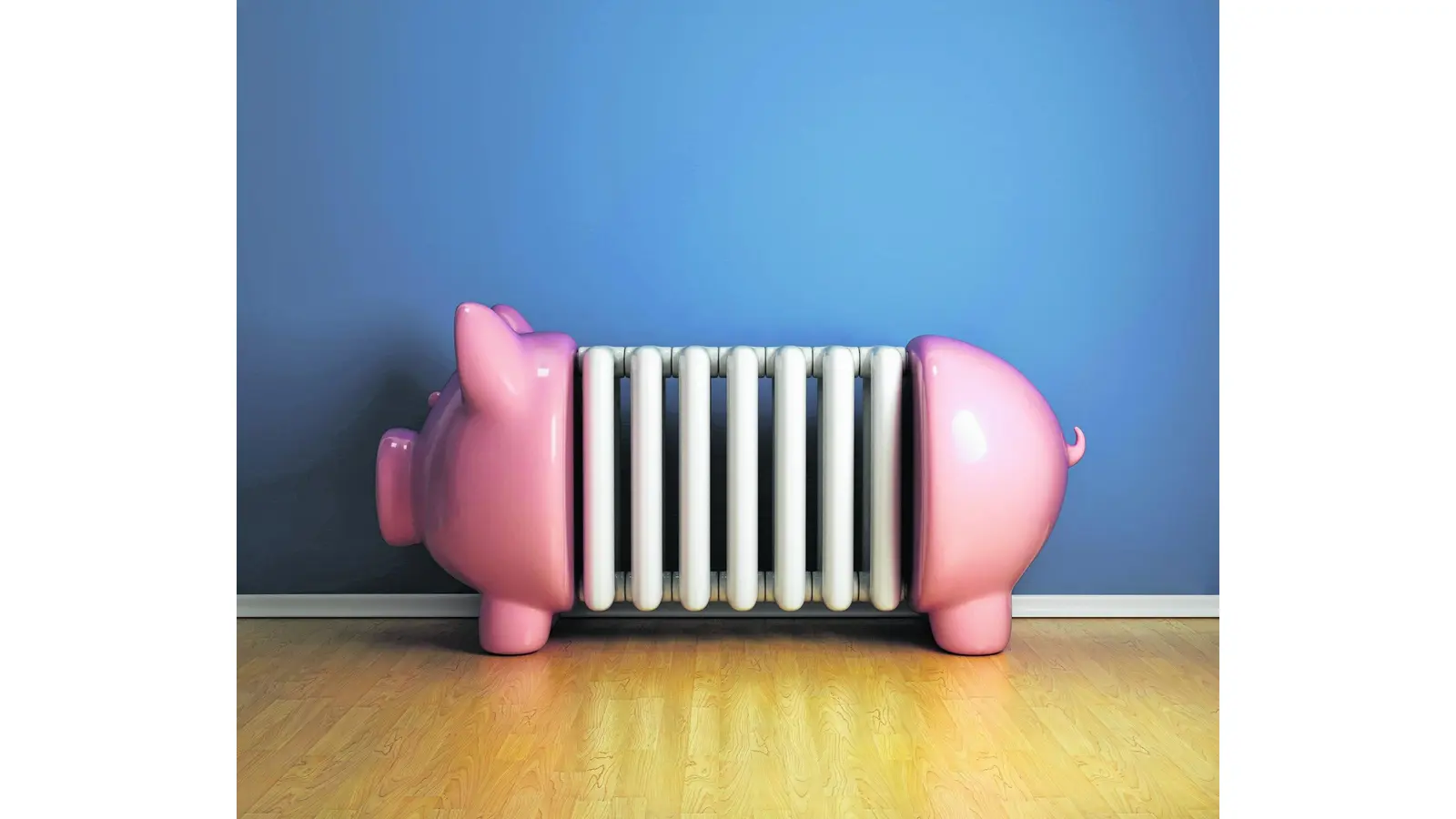 3d Sparschwein als Heizkörper, Energiekosten senken (Foto: red)