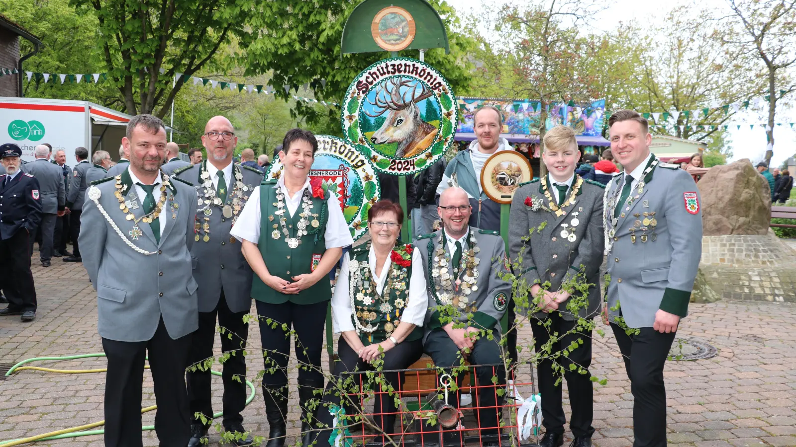 Die Schützenkönige 2024 aus Mesmerode.  (Foto: gi)