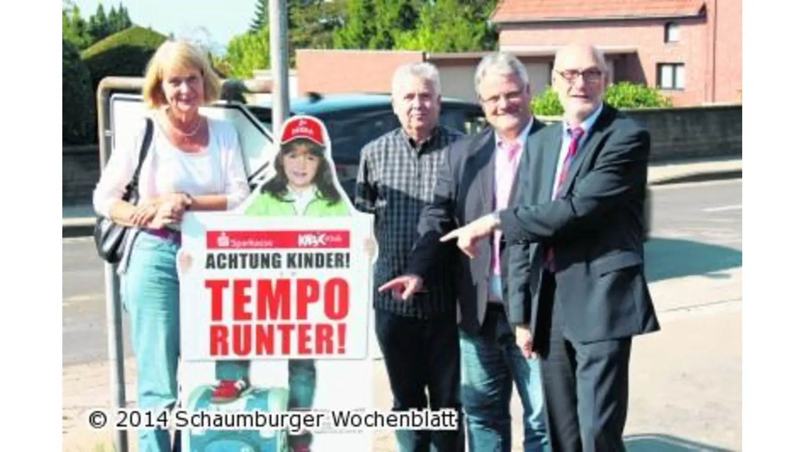 Mit Plakaten gegen Raserei und Unfälle (Foto: red)