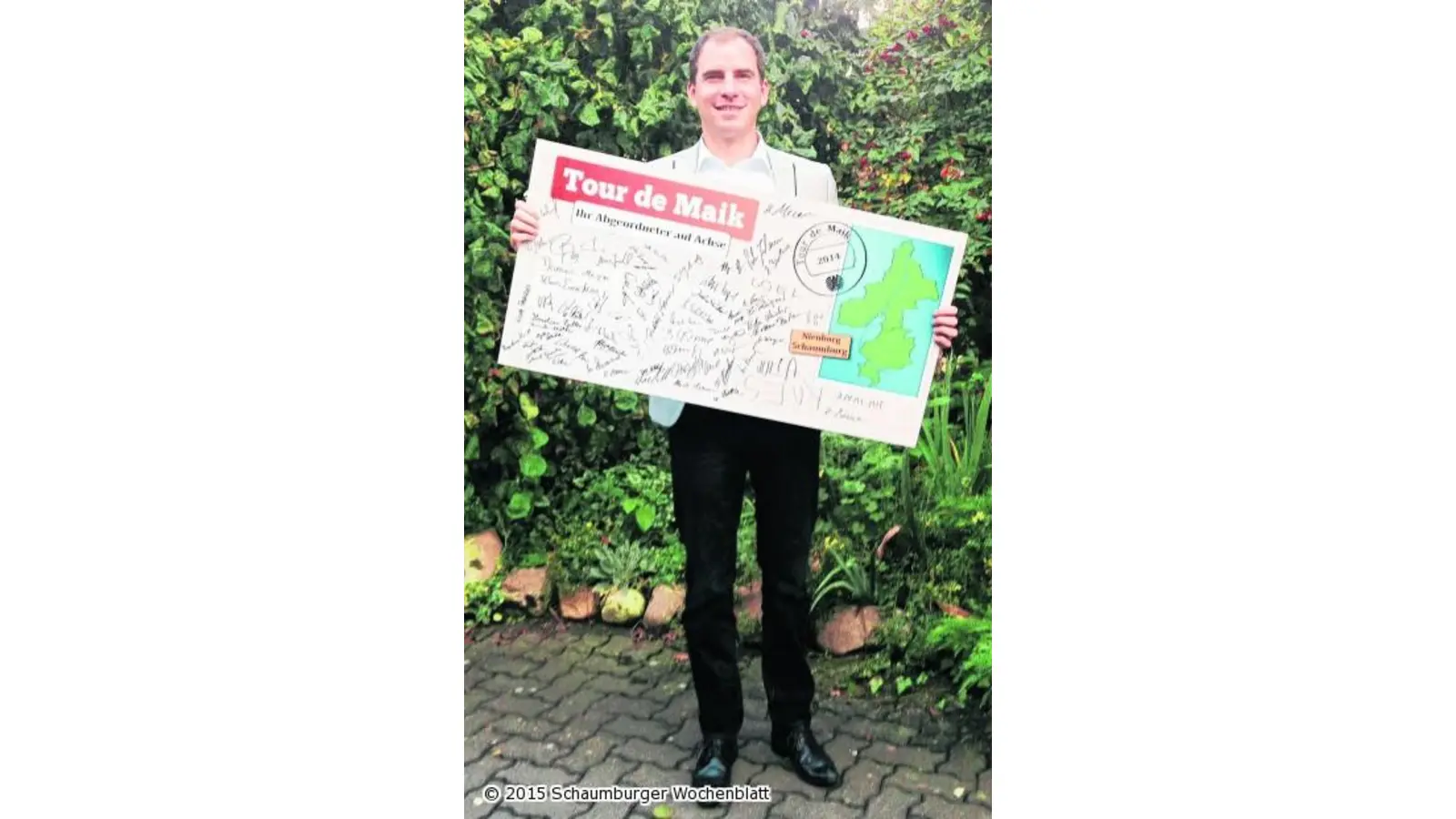 Abgeordneter auf Achse (Foto: mk)