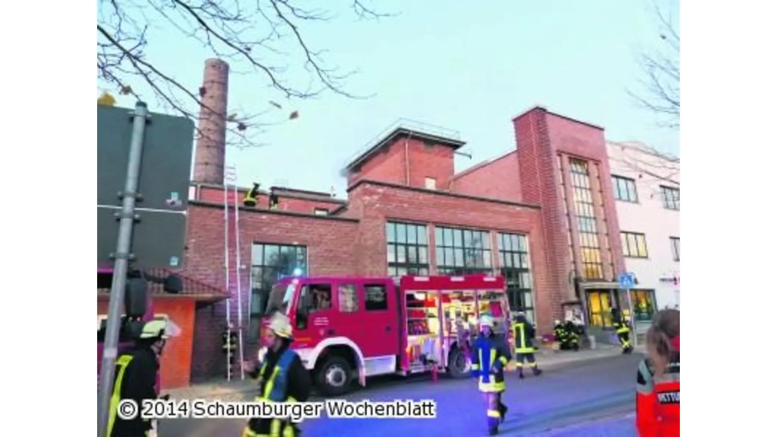 Späne brennen im Lauenauer Kesselhaus (Foto: tr)