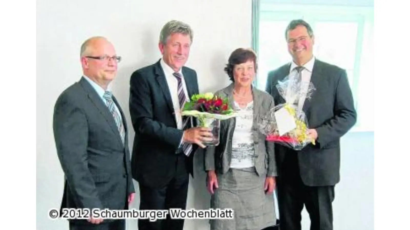 45 Jahre bei der Sparkassse (Foto: km)