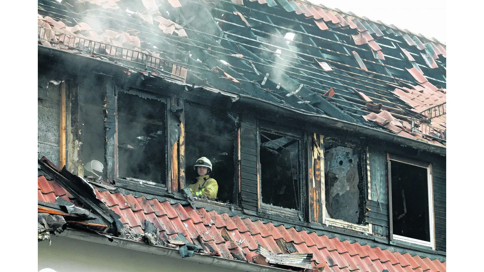 Großer Dachstuhlbrand in der Innenstadt (Foto: bb)