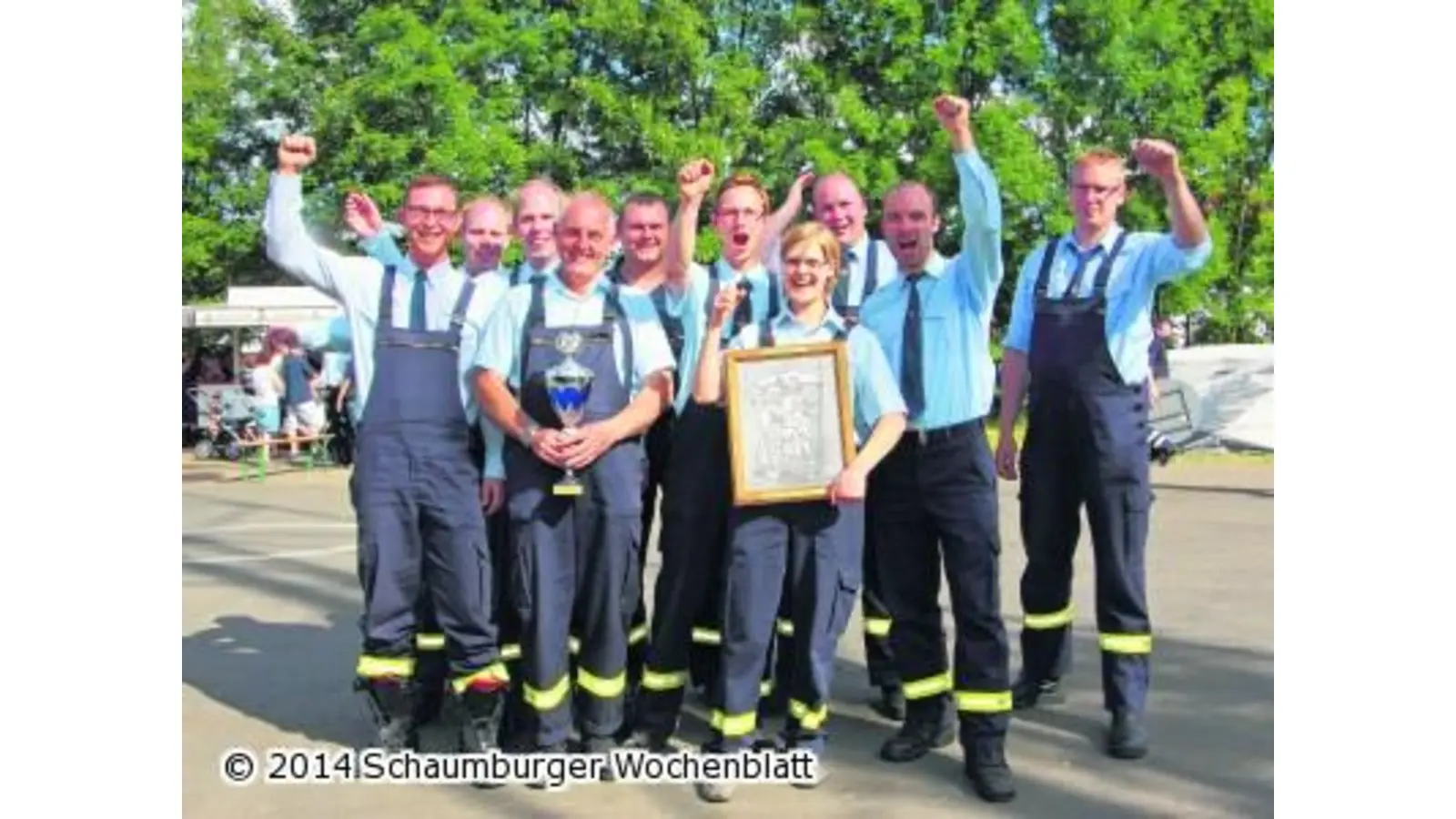 Feuerwehrkameraden zeigen ihr Können (Foto: red)