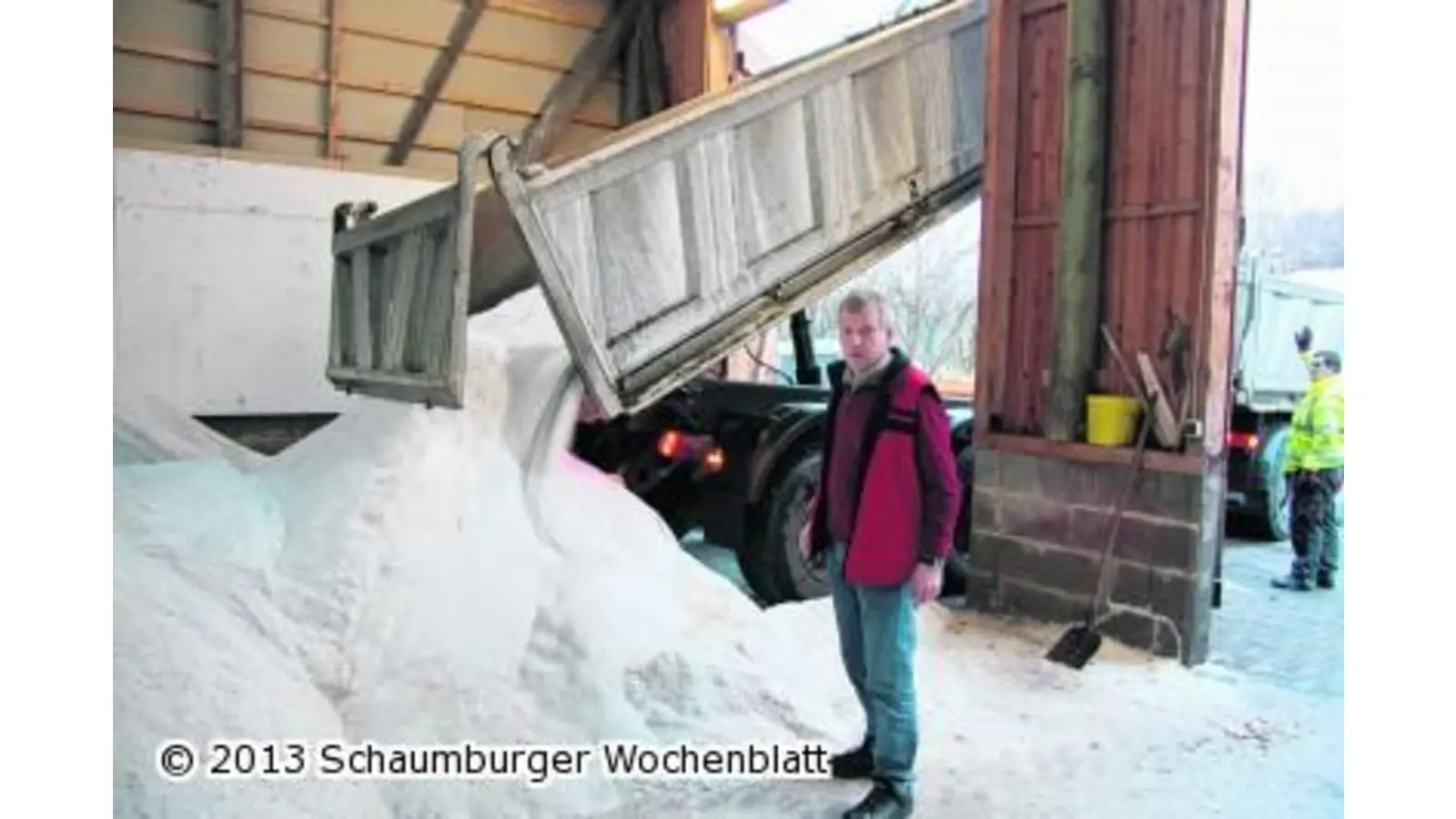Streusalzlager sind erneut bestens gefüllt (Foto: gi)
