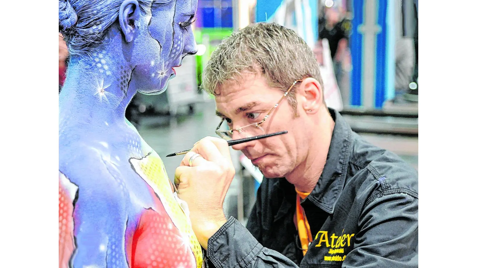 Bodypainting-Künstler (Foto: km)