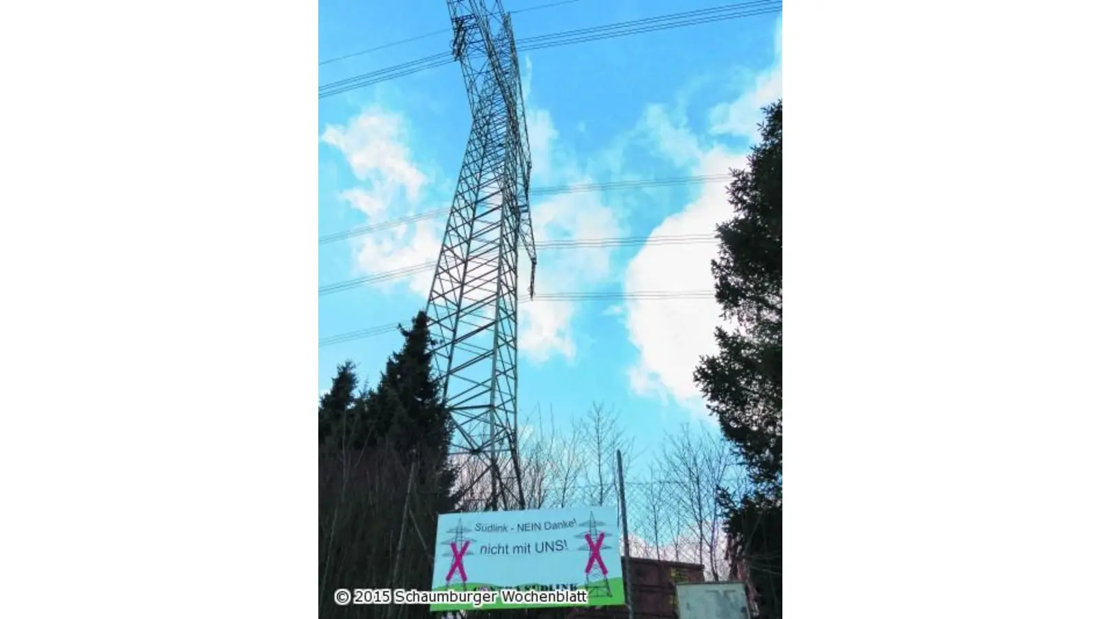 Unbekannte stehlen Protest-Banner (Foto: al)