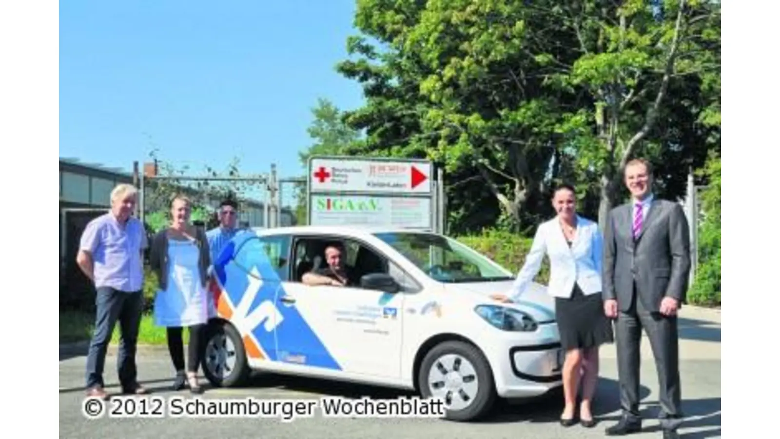 Neuer Farbklecks auf der Straße (Foto: nb)