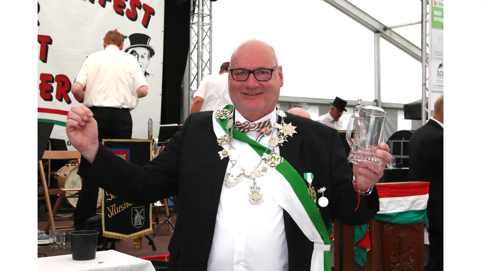 Andreas „Spitze“ Weikert ist der neue Rodenberger Bürgerschützenkönig. (Foto: bb)