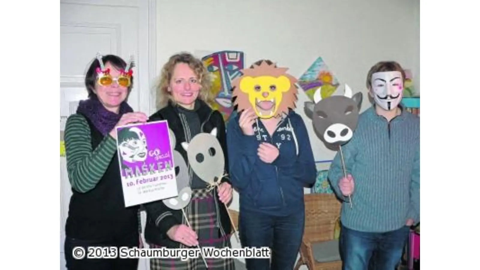 Maskenspiel im Gottesdienst (Foto: al)