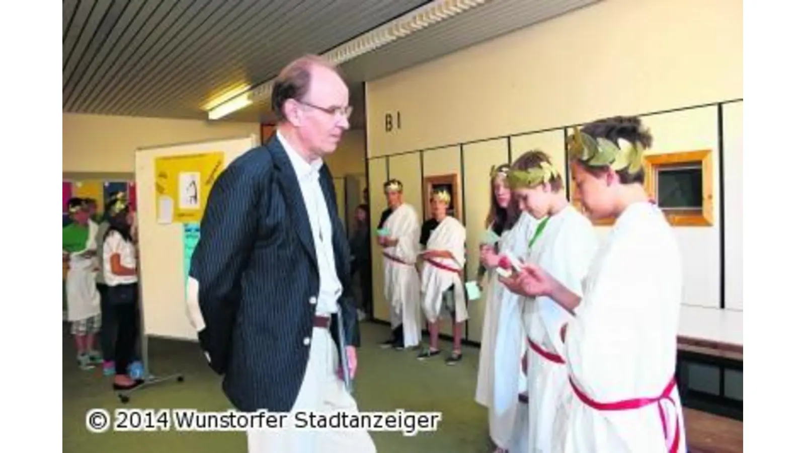 Schüler laden Landesbischof Meister auf Entdeckungsreise ein (Foto: tau)