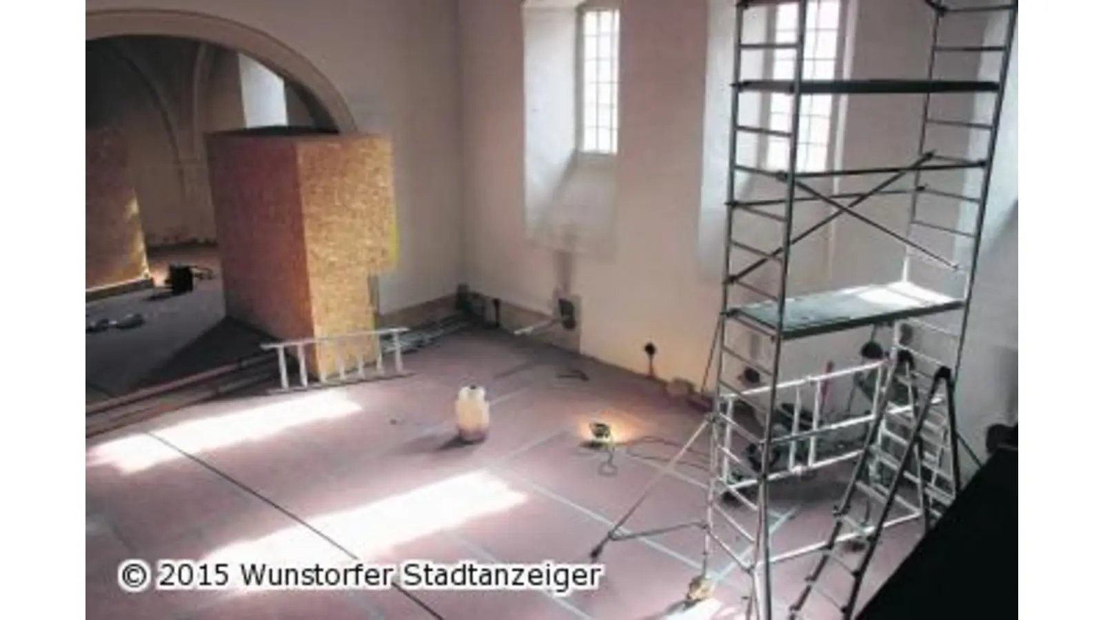 Renovierung der Stadtkirche kommt voran (Foto: tau)