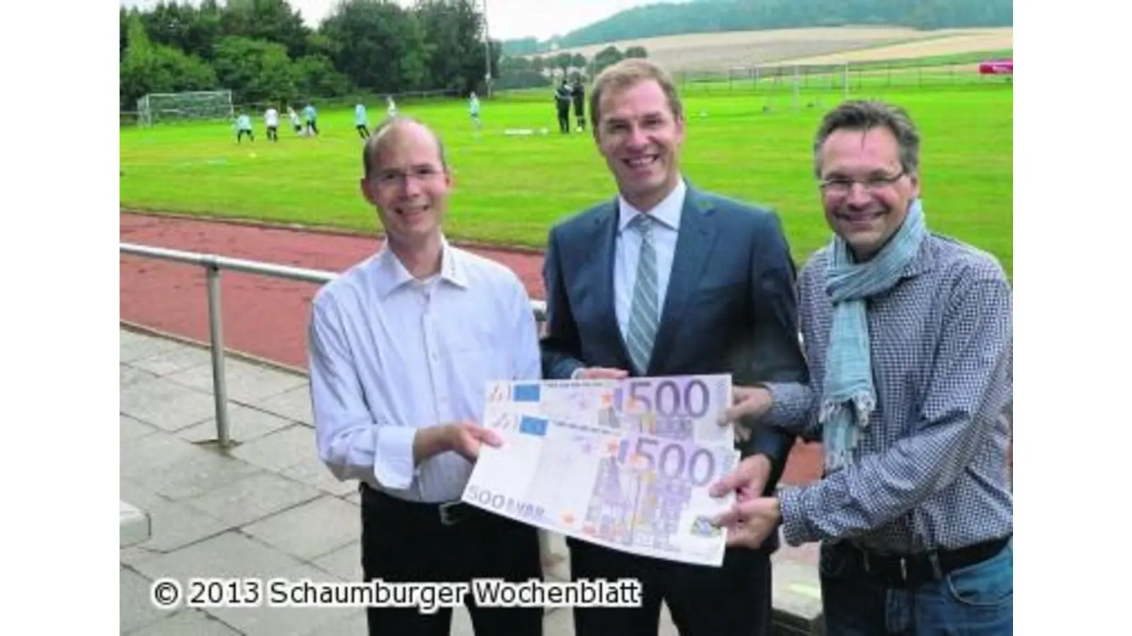 Eine Bank hilft den Sportlern (Foto: al)