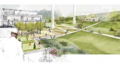 Bevorzugte Variante: Die Visualisierung auf Grundlage des Siegerentwurfs aus dem städtebaulichen Wettbewerb. (Foto: privat)