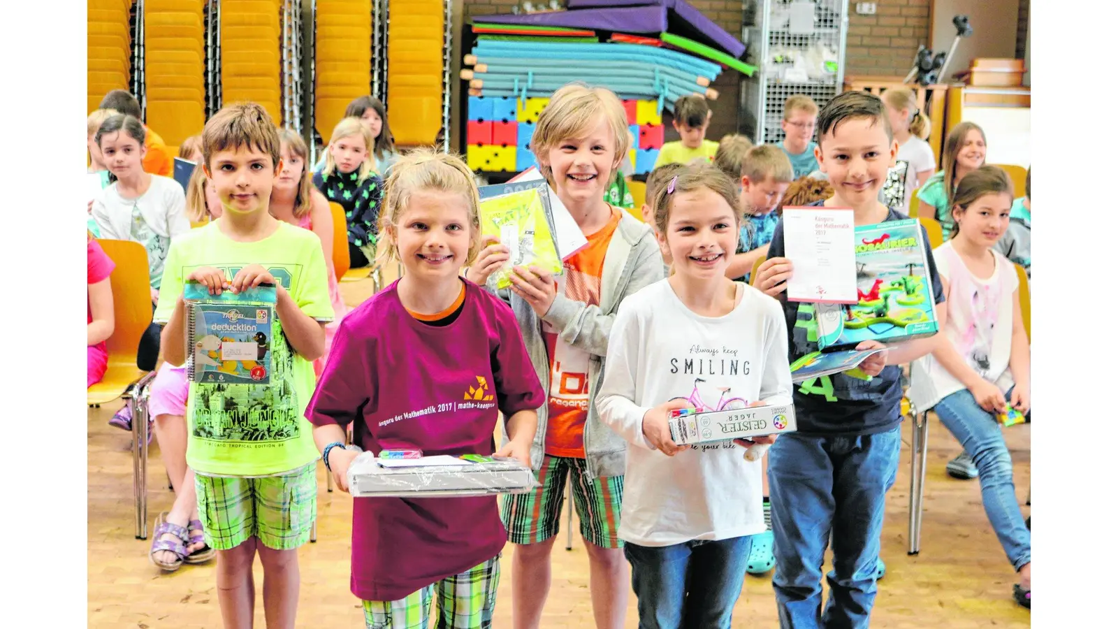 Nienstädter Grundschüler stellen ihr mathematisches Wissen unter Beweis (Foto: jb)