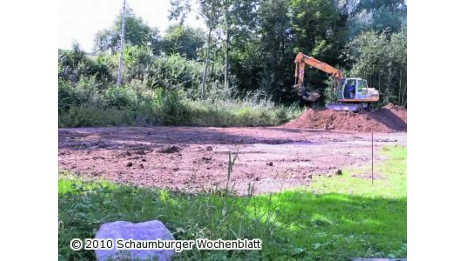 Erste Konturen der Skaterbahn (Foto: al)
