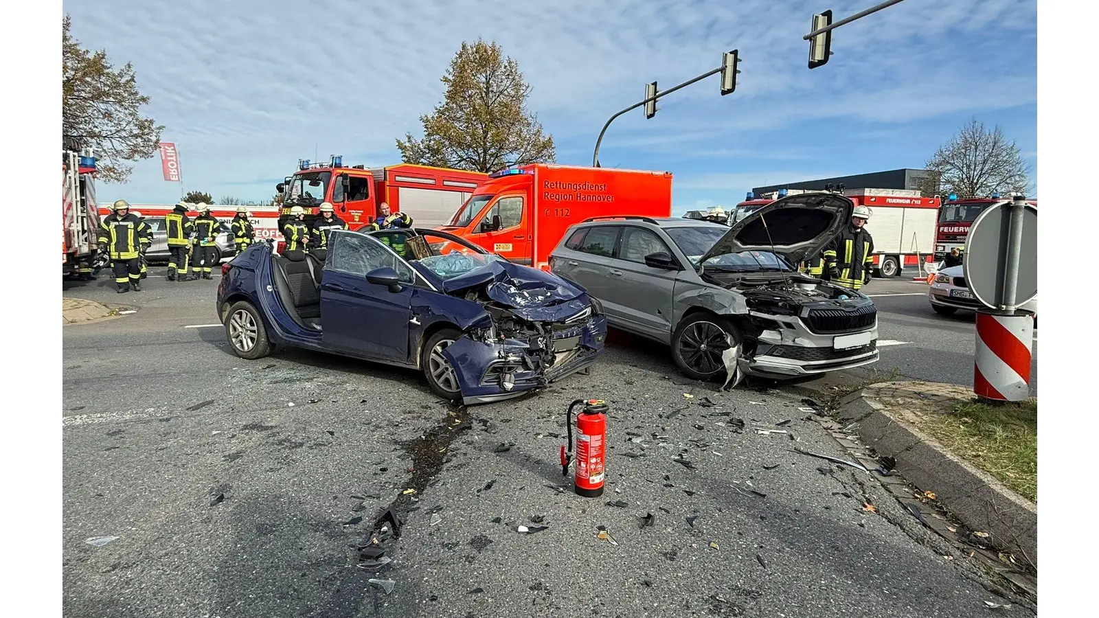 Die Unfallstelle auf der B65/AS Bad Nenndorf. (Foto: privat)