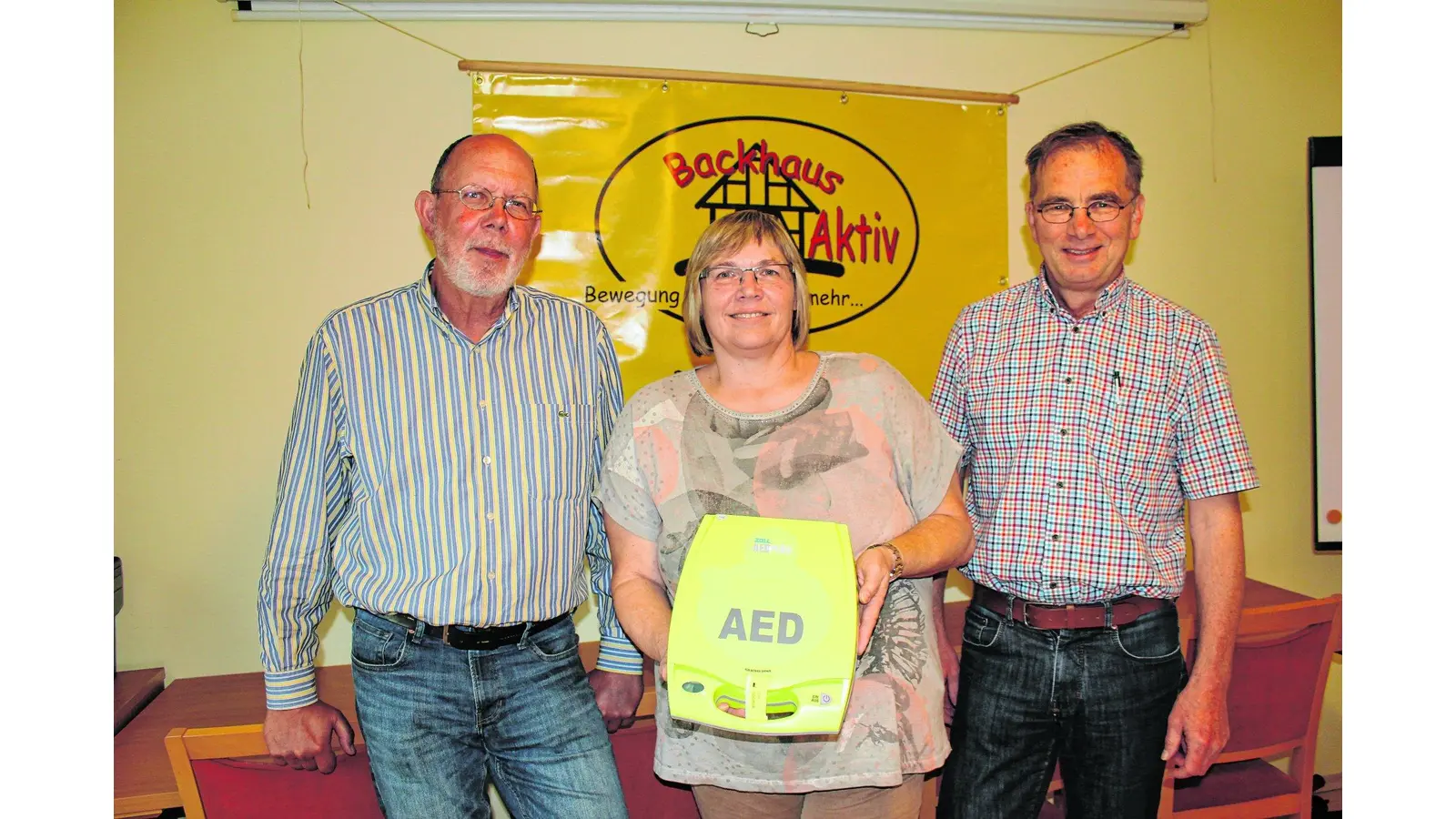 Backhaus Aktiv mit Defibrillator (Foto: jk)
