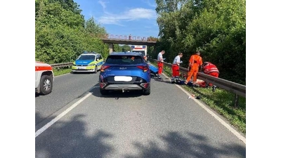 Unfallstelle auf der Bundesstraße 83. (Foto: privat)