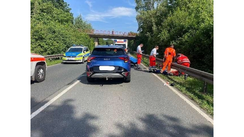Unfallstelle auf der Bundesstraße 83. (Foto: privat)