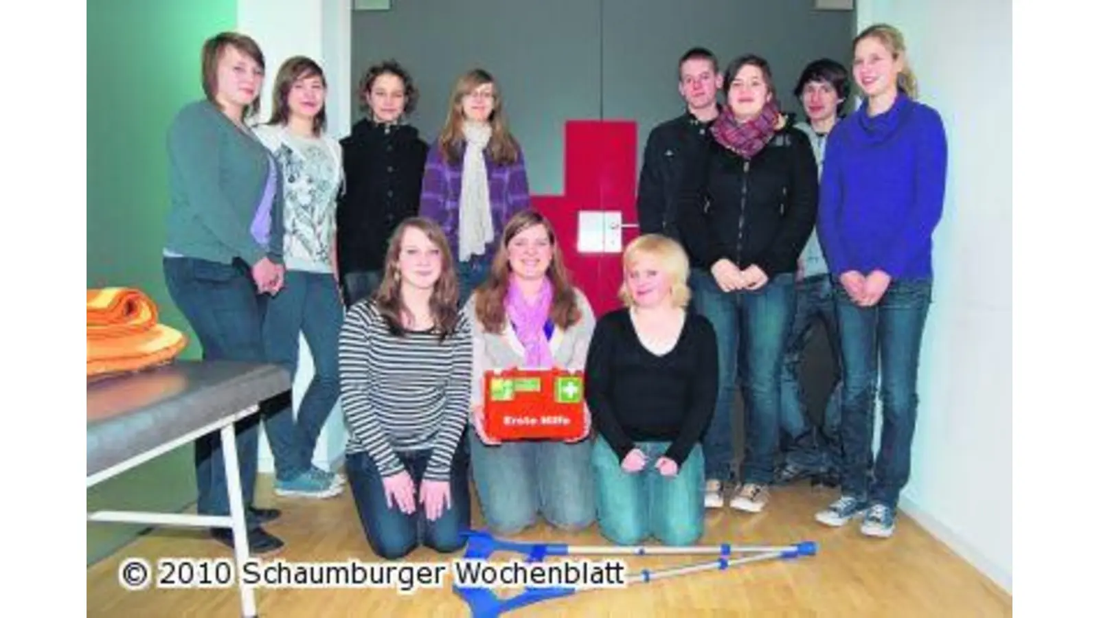Als kleine Tröster und Helfer für die Mitschüler im Einsatz (Foto: bb)