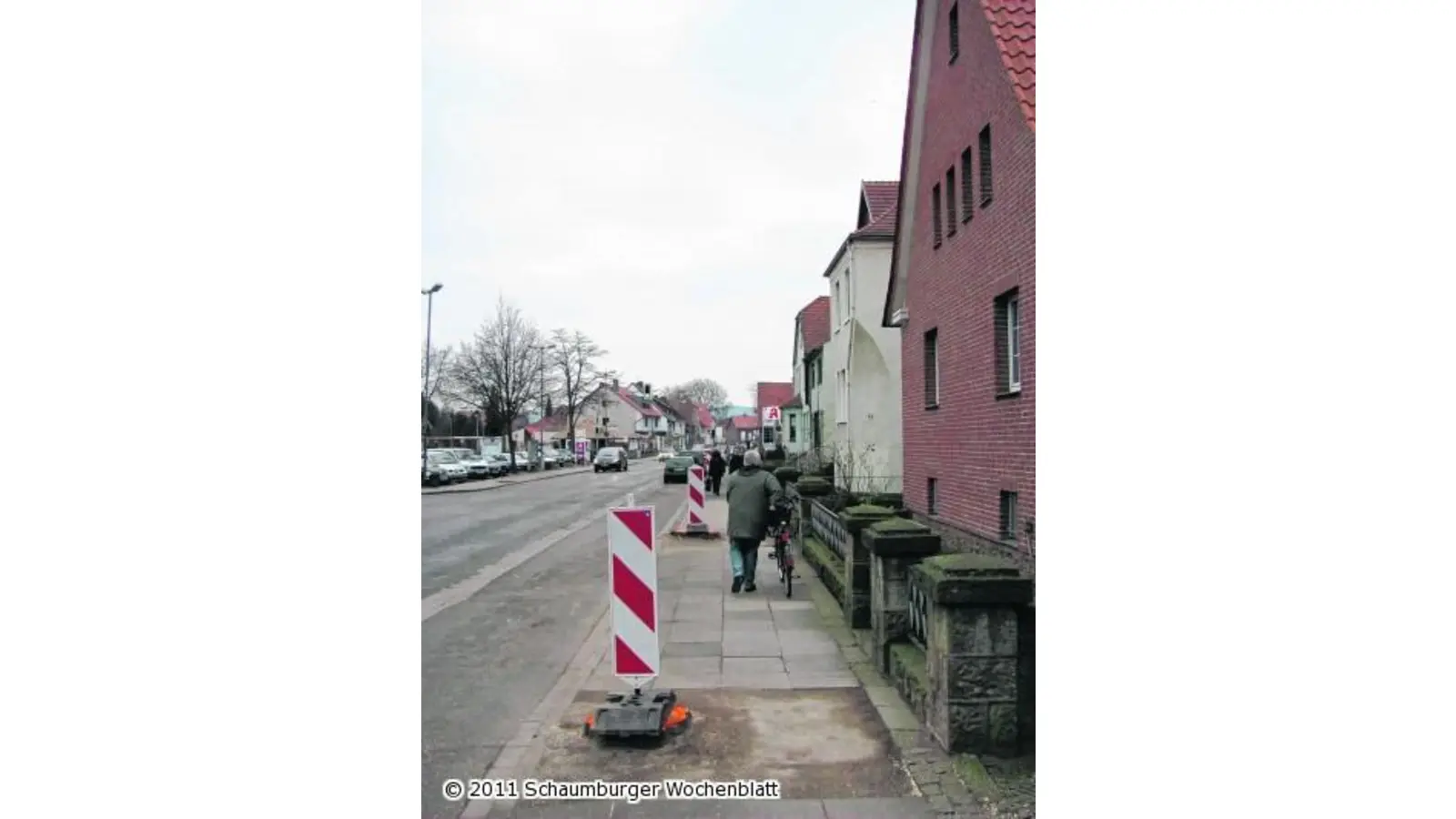 Gähnende Leere in der Bahnhofstraße (Foto: red)