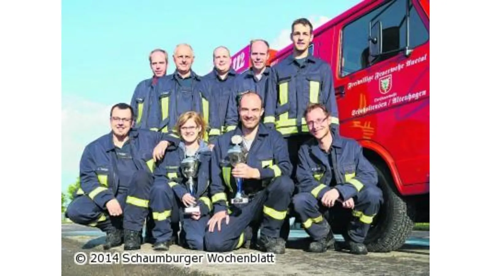 Spannende Wettbewerbe rund um das Feuerwehrhaus (Foto: em)