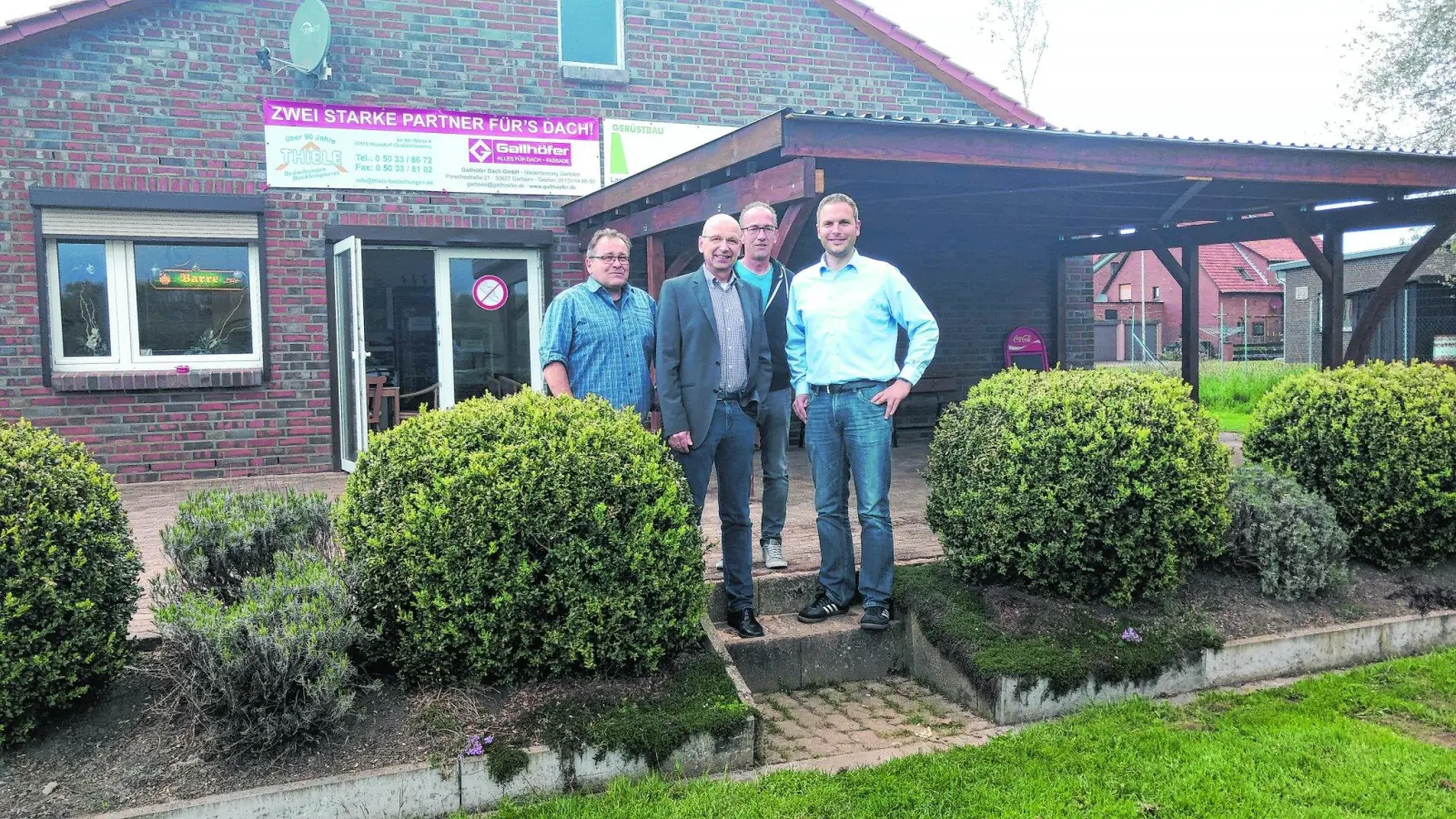 SVD Auhagen hat das neue Schleppdach fertiggestellt (Foto: red)