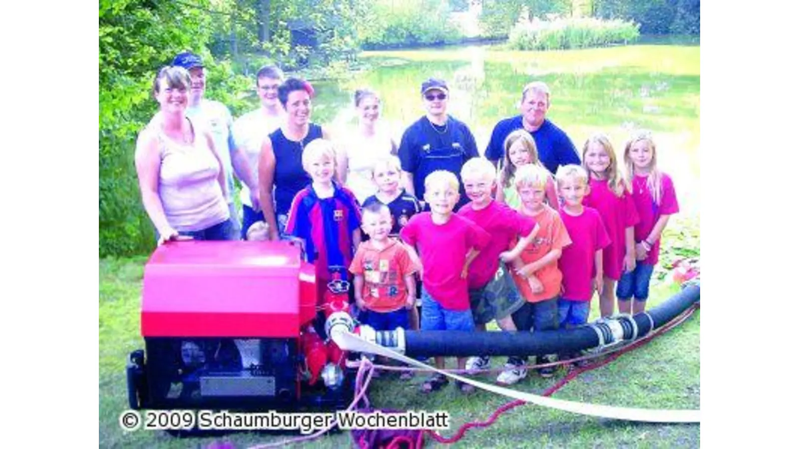 Wasser marsch für die Kinderfeuerwehr (Foto: red)