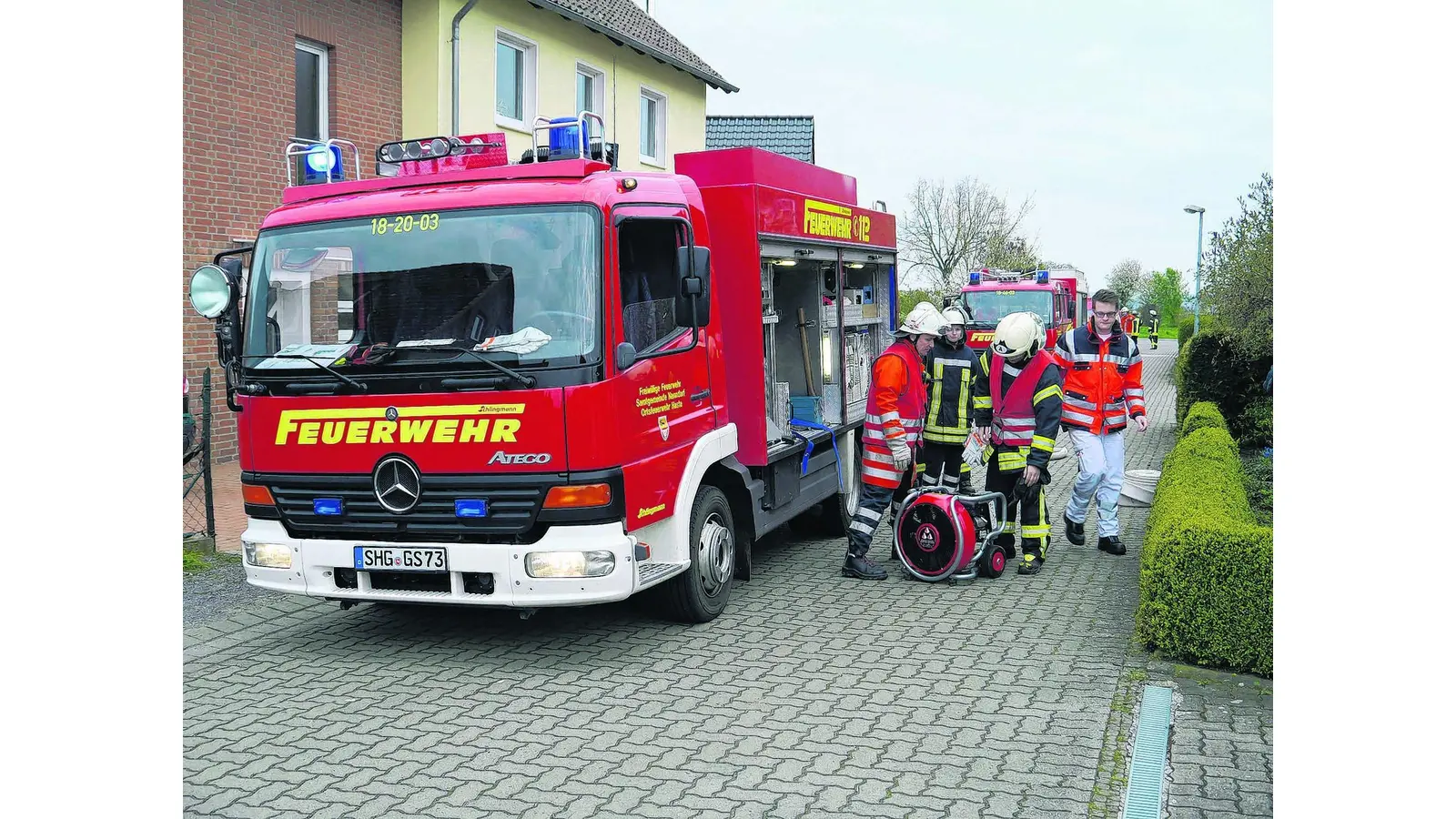 Rauchentwicklung im Dachgeschoss (Foto: gr)