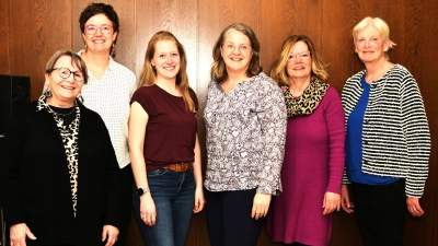 Der alte und der neue Vorstand (v.li.): Sigrid Harp, Monika Hinrichs, Jasmina Knauer, Karin Holz, Brigitte Kruse und Gerda Budde.  (Foto: Harald Möller)