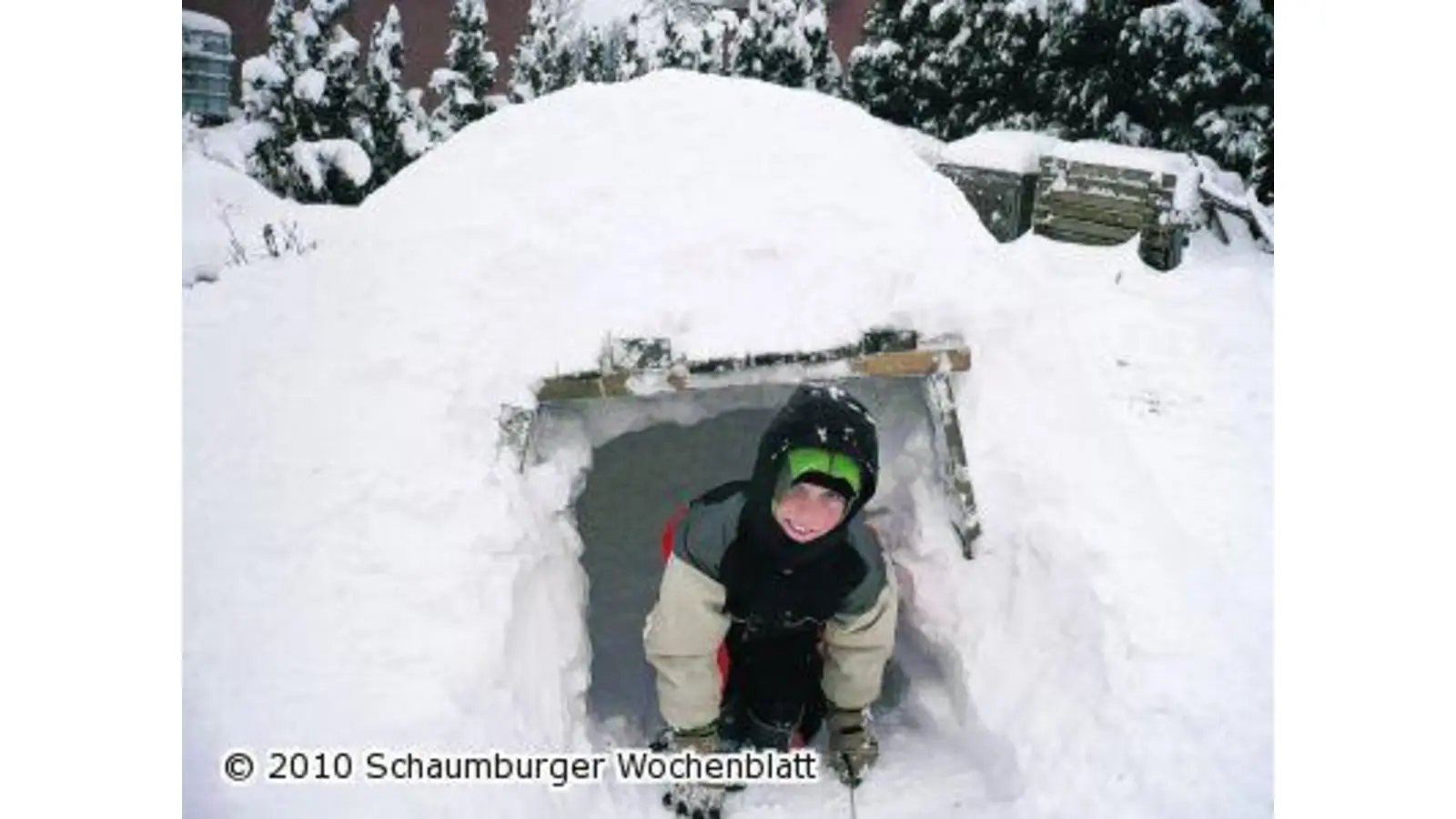Auch bei uns im Garten steht ein Iglu (Foto: red)