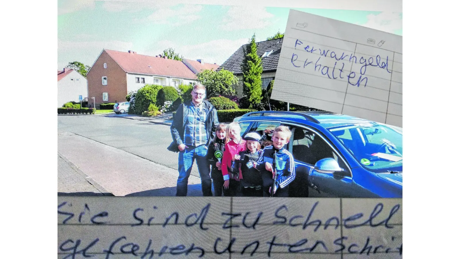 Die neue „Spezialeinheit” mit dem sichtlich beeindruckten Polizeikommissarsanwärter Maximilian Schulz (Foto: red)