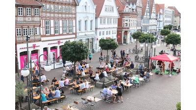 Eines der großen Projekte, mit dem sich die neugebildete SPD-Ratsfraktion befassen will, ist die Sanierung des Marktplatzes.  (Foto: Borchers, Bastian [bb] (bbborchers@arcor.de, borchers))