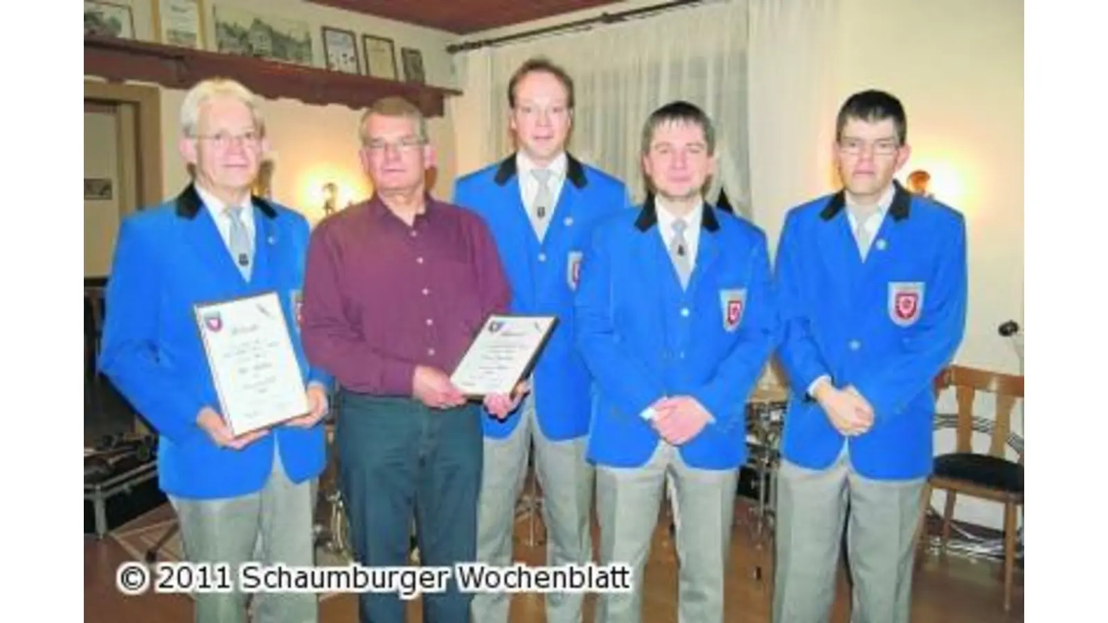 Schalmeienkapelle ehrt Mitglieder (Foto: red)