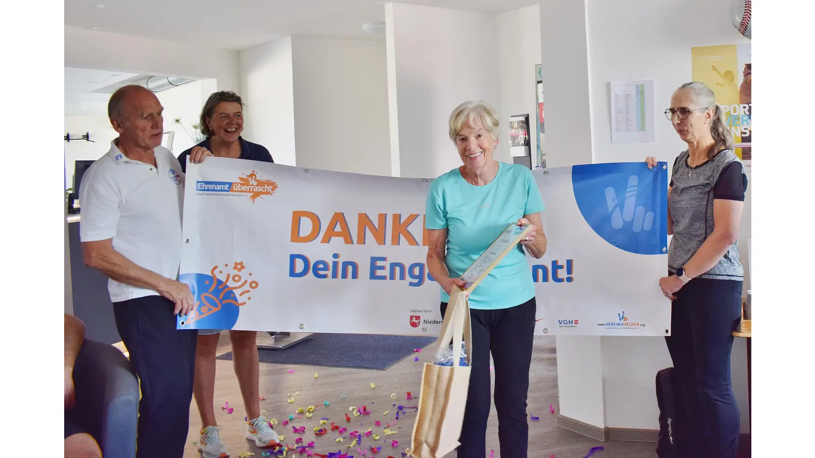 Friederike Schröder wird vom KSB mit „Ehrenamt überrascht“ ausgezeichnet. (Foto: ste)