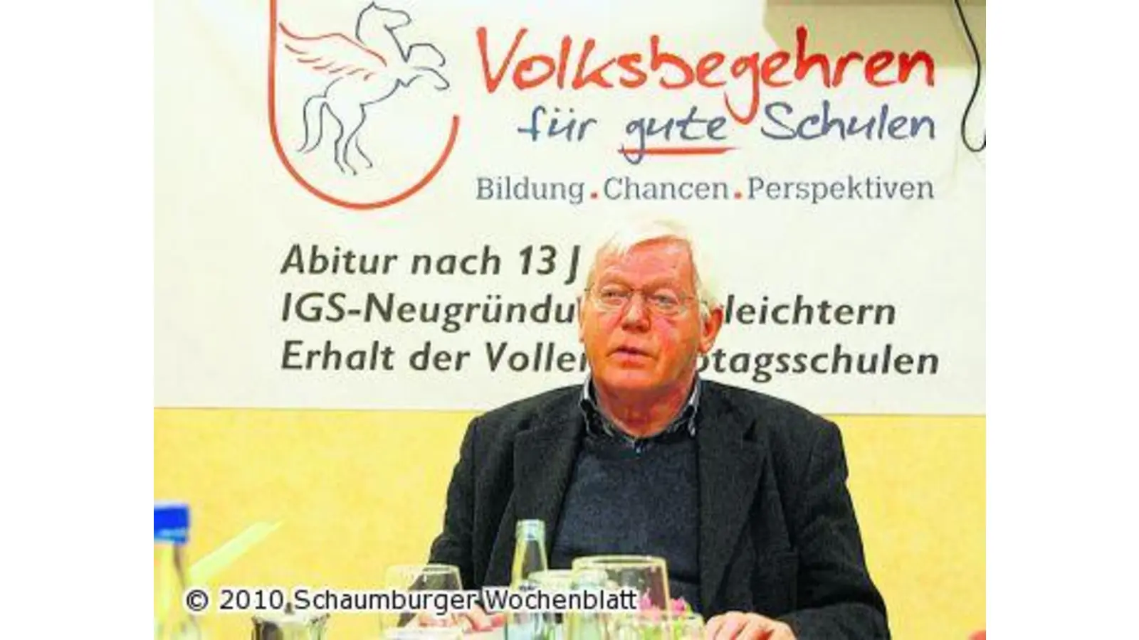 Für ein zweigliedriges Schulsystem kämpfen (Foto: ste)