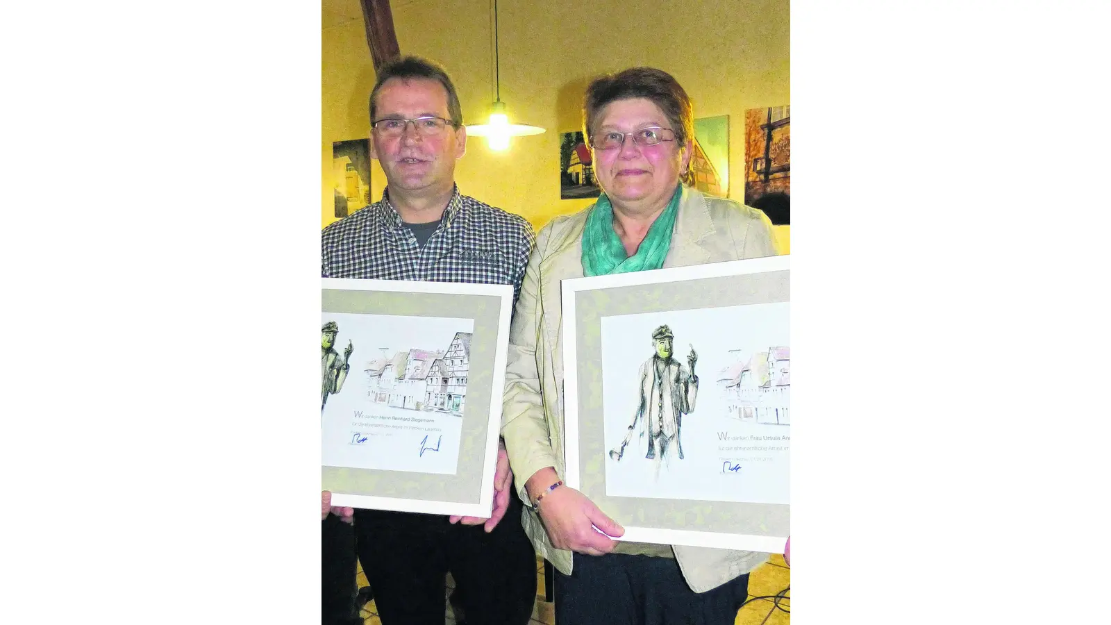 Ehrung für drei Sportler (Foto: al)