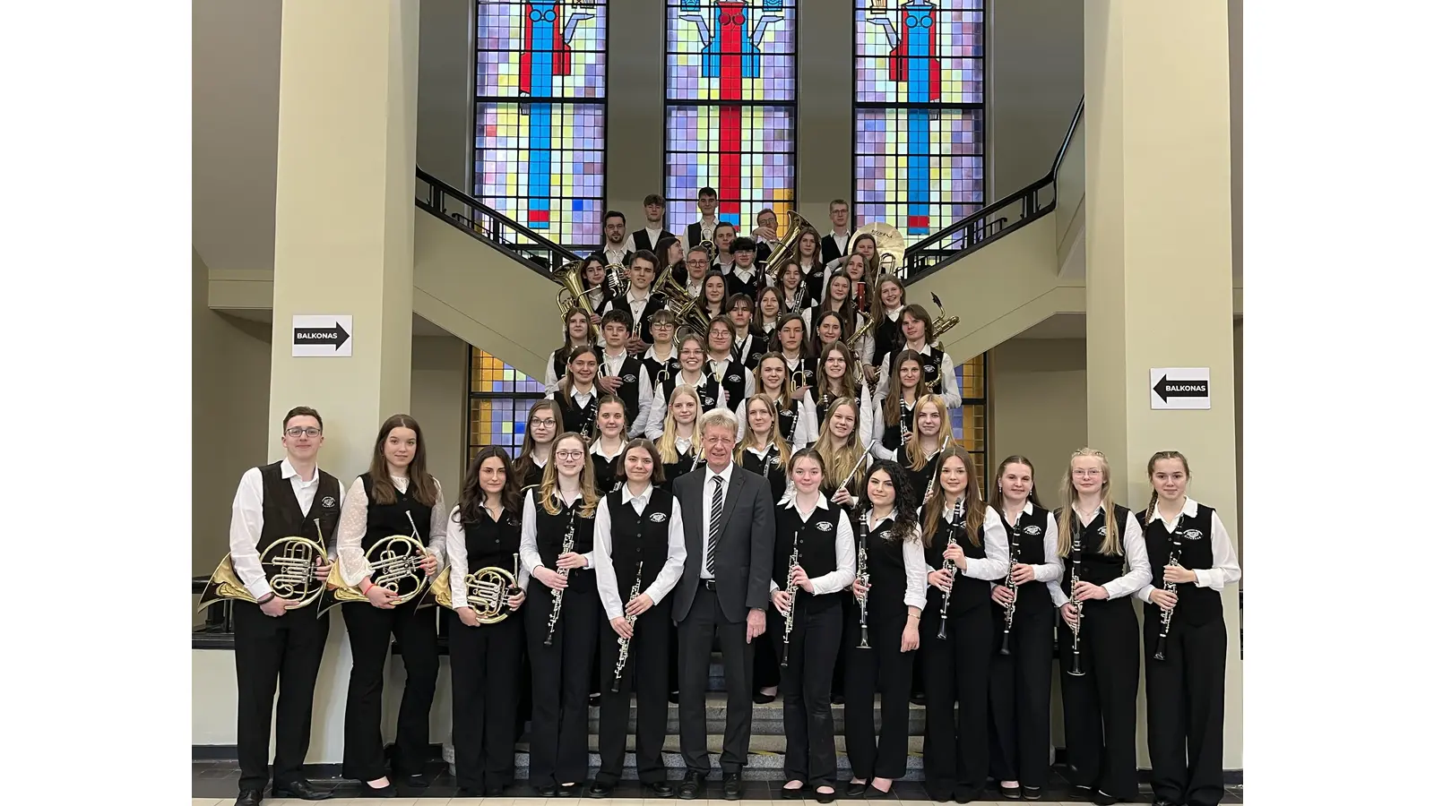 Die Ratsband vor dem Kulturzentrum in Kaunas.  (Foto: privat)