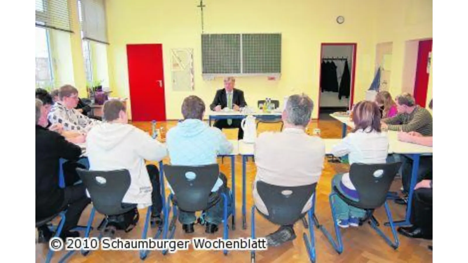 Hartmut Möllring besucht die Förderschule (Foto: ste)