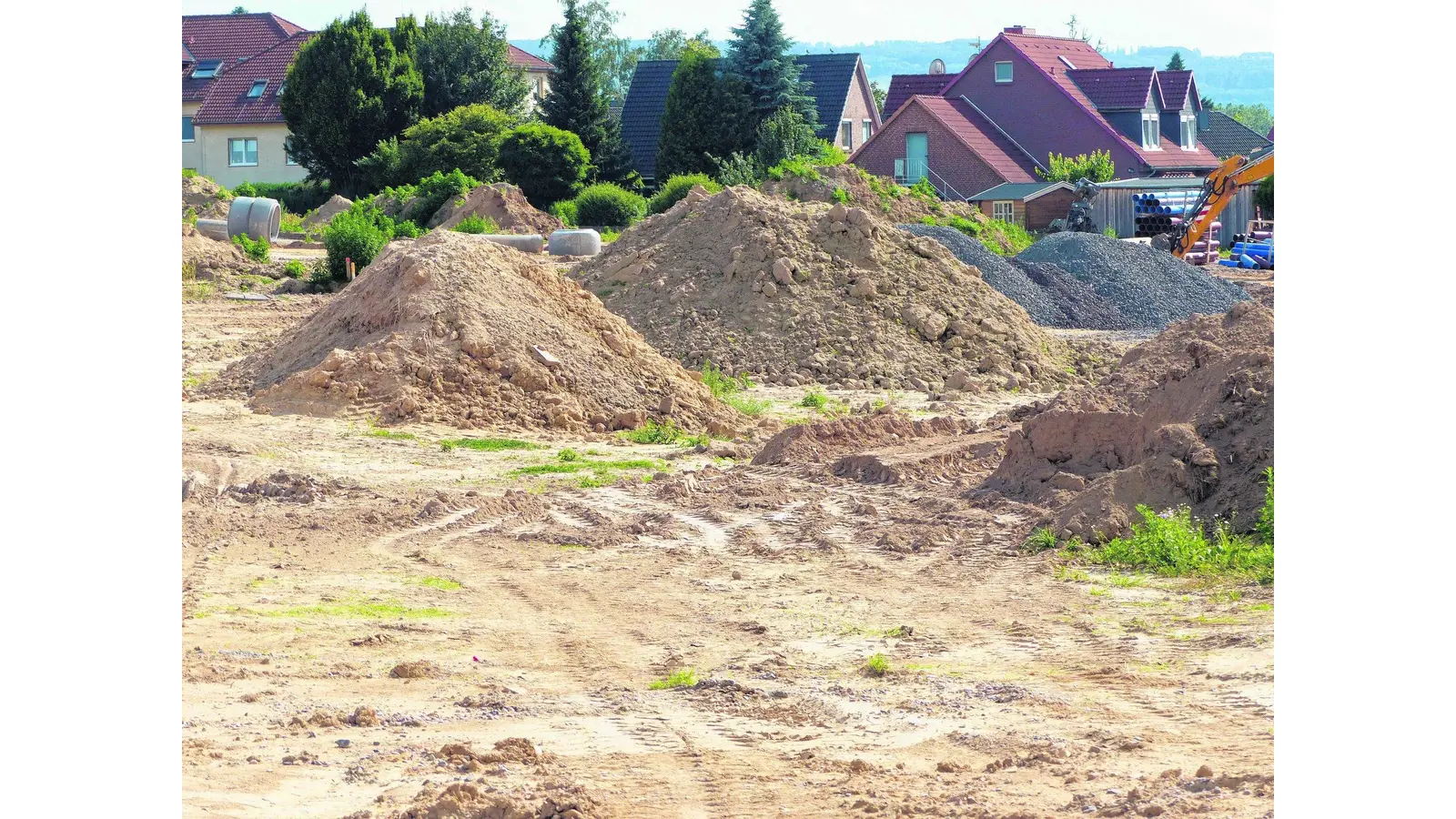 Baugebiet als Mondlandschaft (Foto: al)