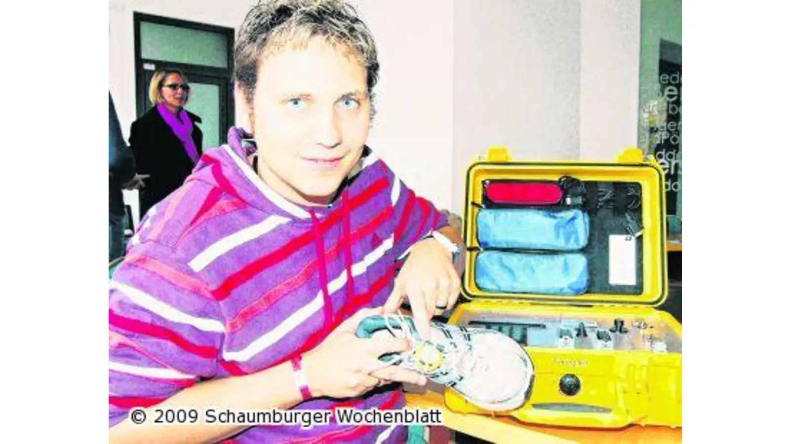 Exakte Zeitmessung mit dem Champion-Chip (Foto: red)